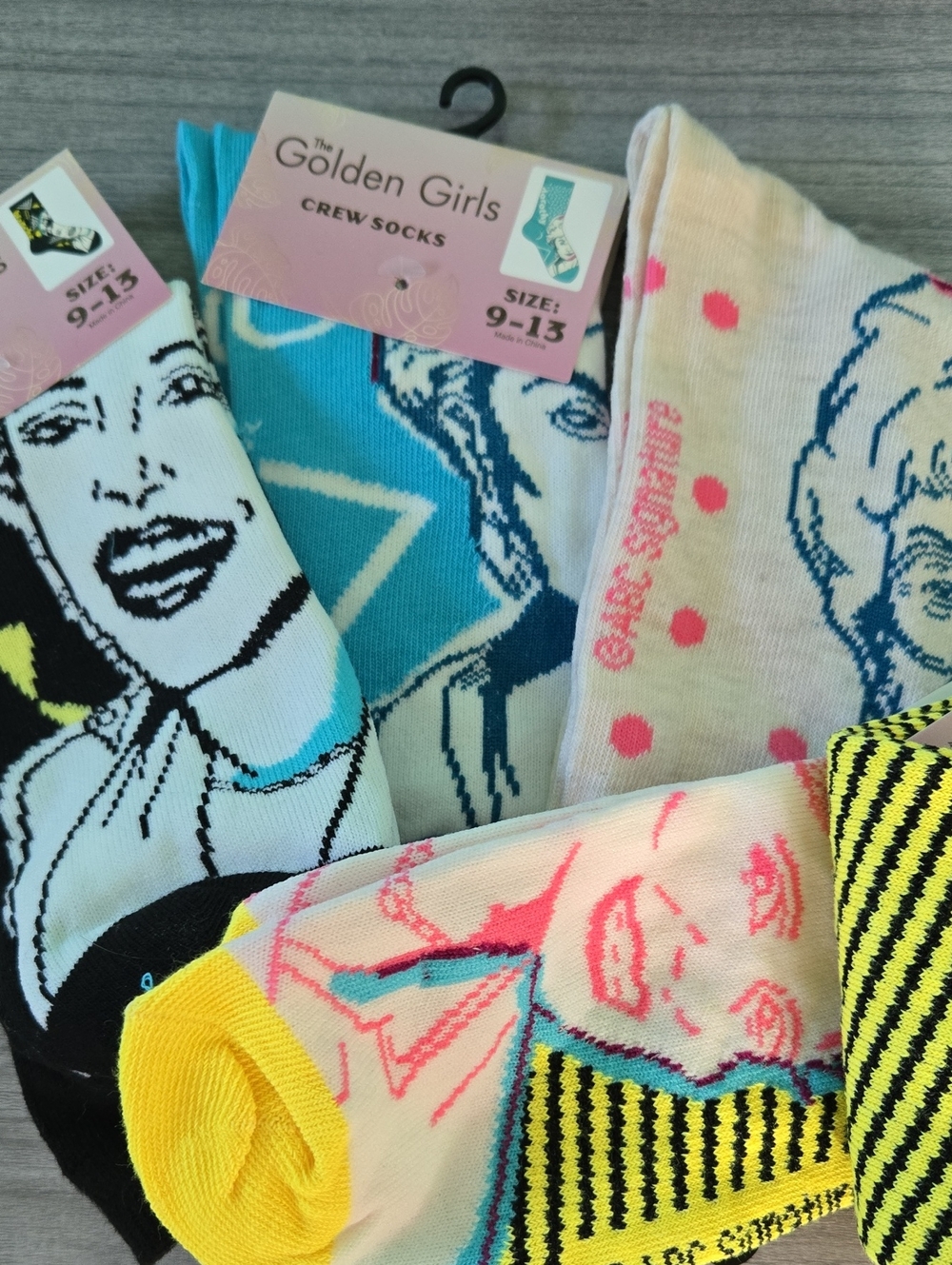 The Golden Girls Socks Set Of 4 NWT Rose Sophia Blanche Dorothy Betty White Tik